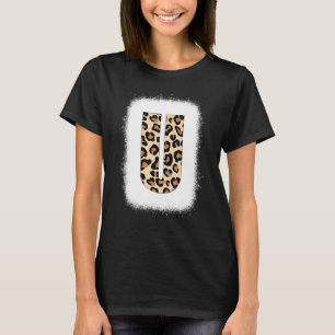 Camiseta Chita Impressão - Letra U inicial U Leopardo B