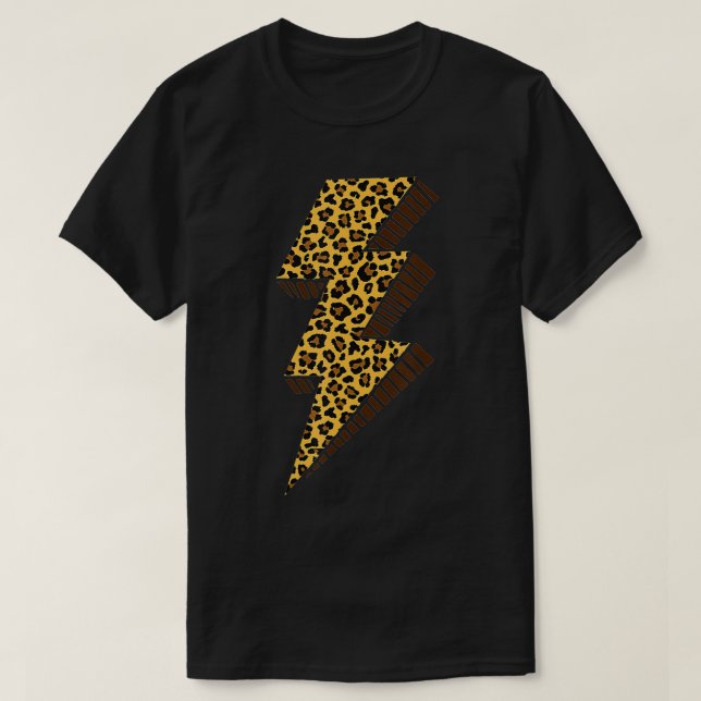 Camiseta Chita Thunder Bolt Leopard Lightning Bolt (Frente do Design)