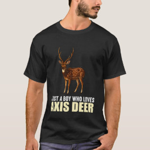 Camiseta Chital Apenas um Menino que Ama o Veado Axis