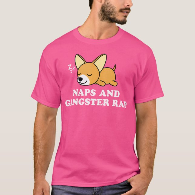 Camiseta Chiwawa Chihuahua Cachorro Engraçado Naps Sarcásti (Frente)