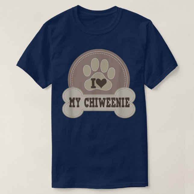 Camiseta Chiweenie Dog Lover Pet Owner Gift (Frente do Design)