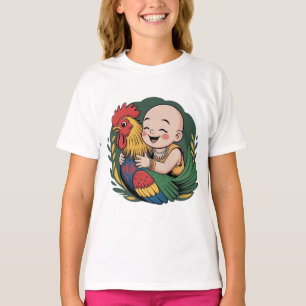 Camiseta Chloe Baby Abraça O Galo