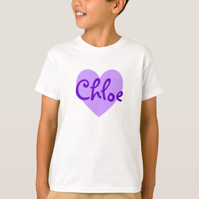 Camiseta Chloe em Roxo (Frente)