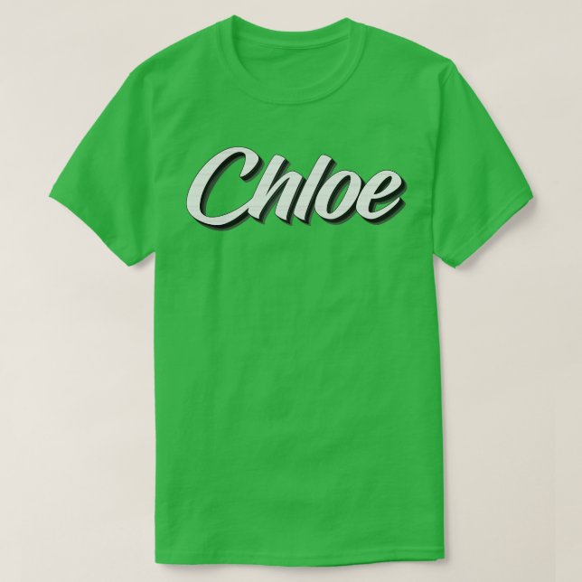 Camiseta Chloe Meu Nome É Chloe (Frente do Design)