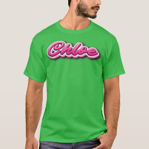 Camiseta Chloe Meu Nome É Chloe Pink
