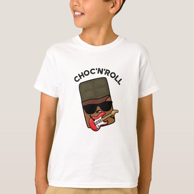 Camiseta Choc E Roll De Chocolate Engraçado (Frente)