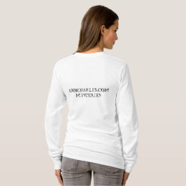 Camiseta Chocalhando o calor no t-shirt longo da Capa da