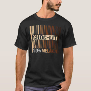 Camiseta Choclit 100 Melanin Black Woman E Man Driping