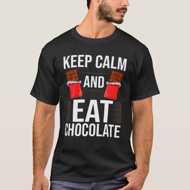 Camiseta Choco - Bar de chocolate Choco Dark Keto (Frente)