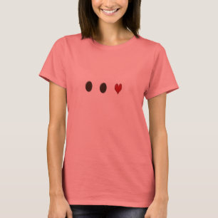 Camiseta Chocoholic, amante do chocolate com coração