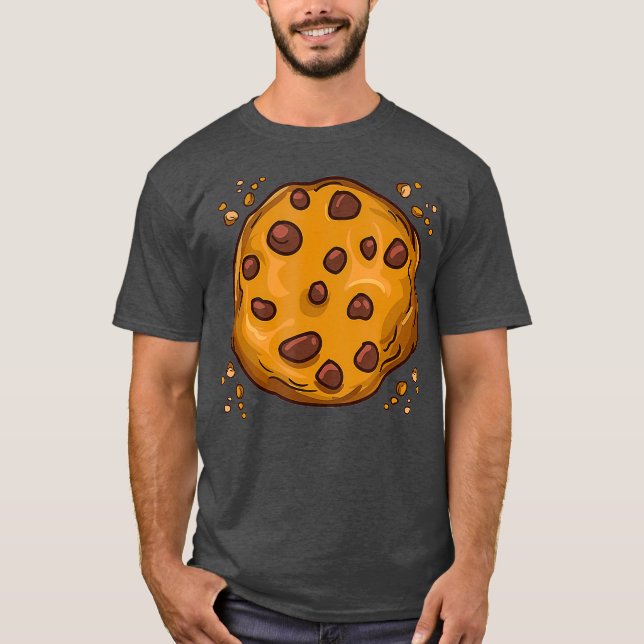Camiseta Chocolate Chip Cookie Dessert Foodie Gift (Frente)