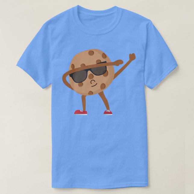 Camiseta Chocolate Chip Cookie Funny Dabbing Drop Cookie Ba (Frente do Design)