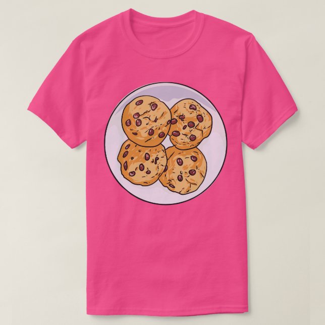 Camiseta Chocolate Chip Cookies Biscuits Cookie (Frente do Design)