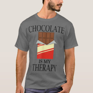 Camiseta Chocolate como Terapia Doces Deliciosos Chocolatie