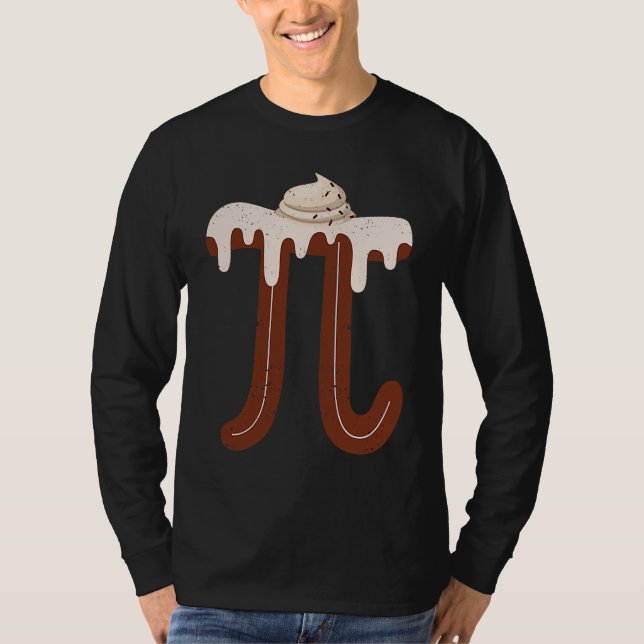 Camiseta Chocolate Cream Pi Day Pie Math  Foodie Pun Nerd (Frente)