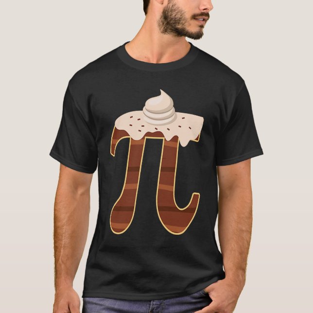 Camiseta Chocolate Cream Pi Day Pie Math Foodie Pun Nerd (Frente)