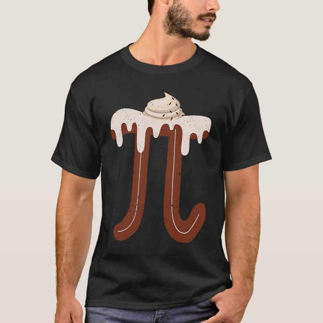 Camiseta Chocolate Cream Pi Day Pie Math  Foodie Pun Nerd (Frente)