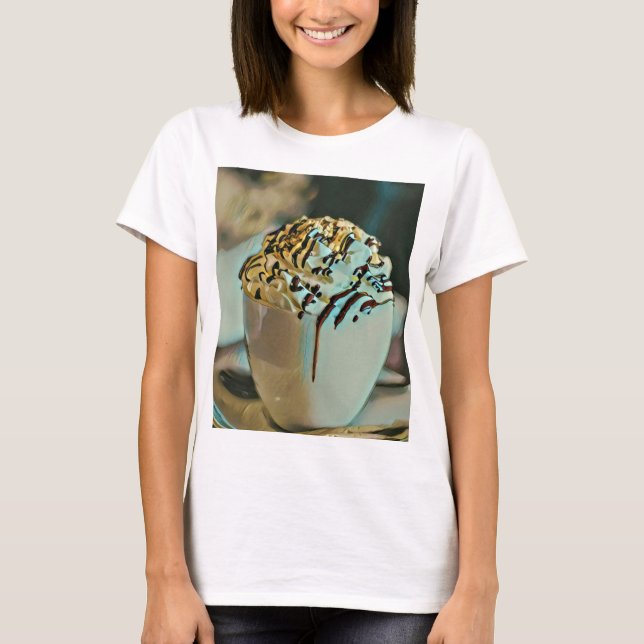 Camiseta chocolate de sorvete (Frente)