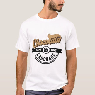 Camiseta Chocolate é a minha língua de amor