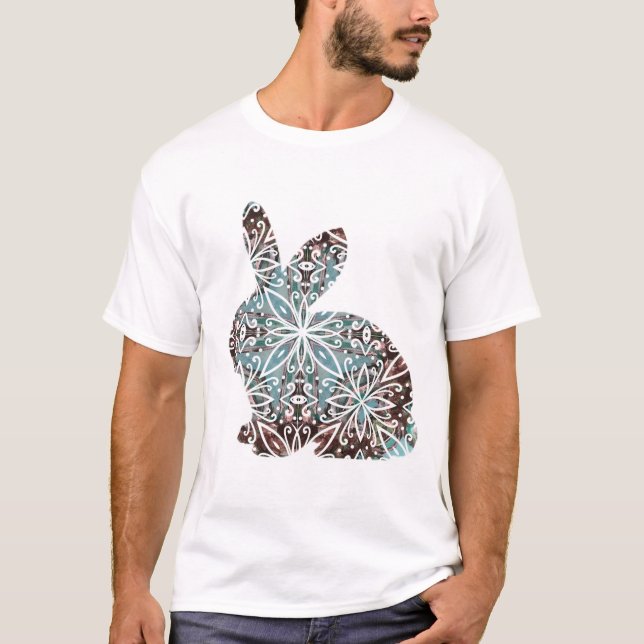 Camiseta Chocolate e Blues do Coelho Mandala (Frente)