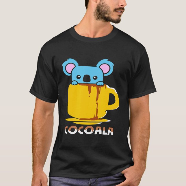 Camiseta Chocolate E Café Cocoala Koala (Frente)