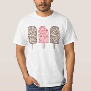 Camiseta Chocolate e escamas-de-morango