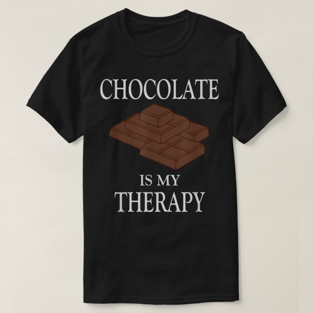Camiseta Chocolate é minha terapia doce Chocolatier (Frente do Design)