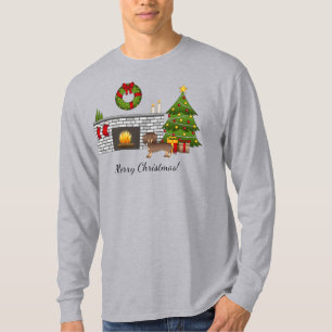 Camiseta Chocolate E Tan Short Hair Dachshund - Natal