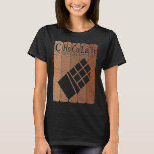 Camiseta Chocolate Elementos de Mesa periódica Chocolates C