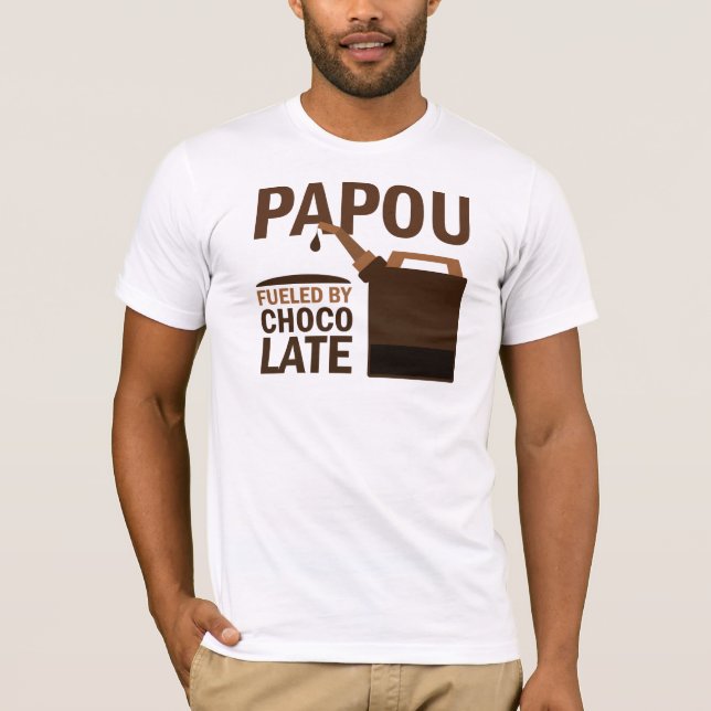 Camiseta Chocolate (engraçado) de Papou (Frente)