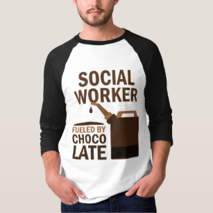 Camiseta Chocolate (engraçado) do assistente social