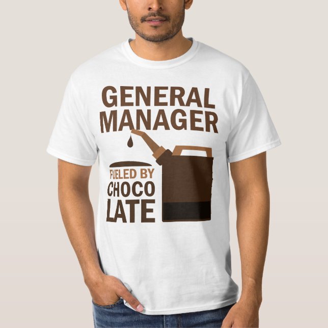Camiseta Chocolate (engraçado) do director geral (Frente)