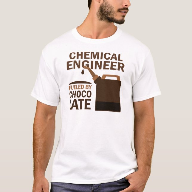 Camiseta Chocolate (engraçado) do engenheiro químico (Frente)