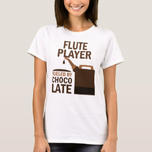 Camiseta Chocolate (engraçado) do jogador de flauta