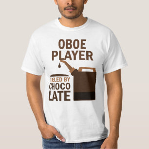 Camiseta Chocolate (engraçado) do jogador de Oboe