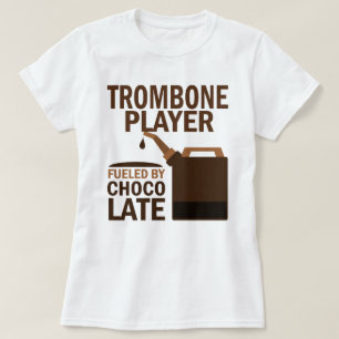Camiseta Chocolate (engraçado) do jogador de Trombone