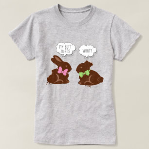 Camiseta Chocolate Engraçado na Páscoa