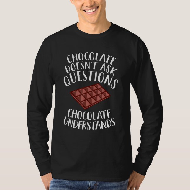 Camiseta Chocolate Entende Gráfico de Chocolate (Frente)