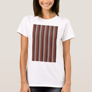 Camiseta Chocolate escuro PRESENTES bordados gravados do