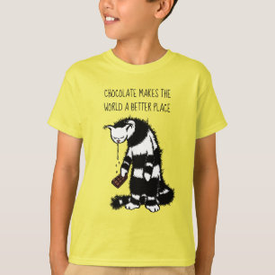 Camiseta Chocolate faz do mundo um lugar melhor
