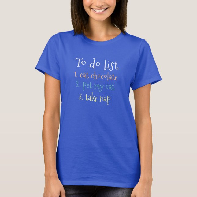 Camiseta CHOCOLATE, GATO DE PET E T-Shirt de SONO (Frente)