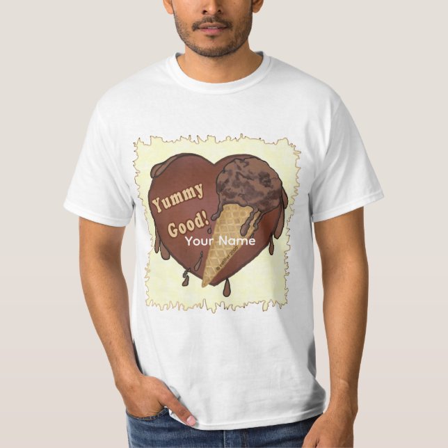 Camiseta Chocolate Ice Cream Cone (Frente)