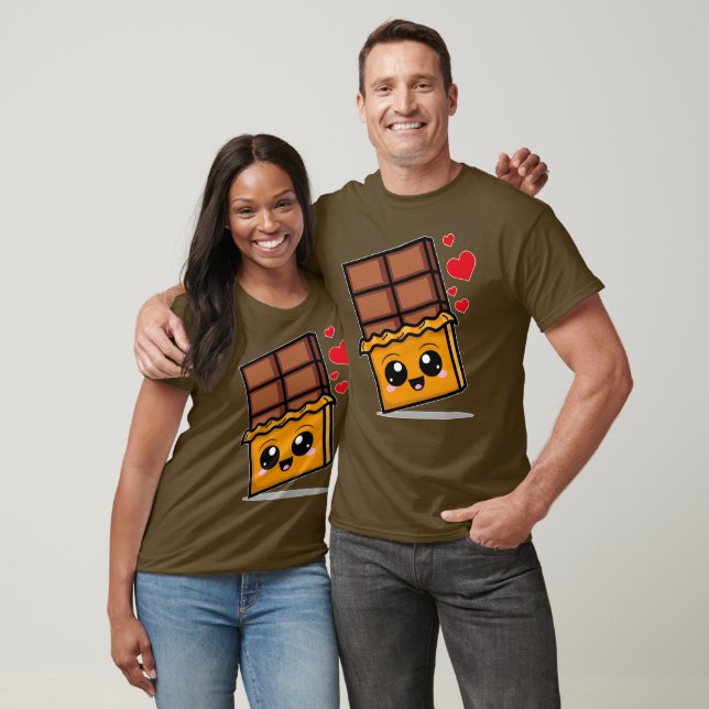 Camiseta Chocolate kawaii (Unissex)