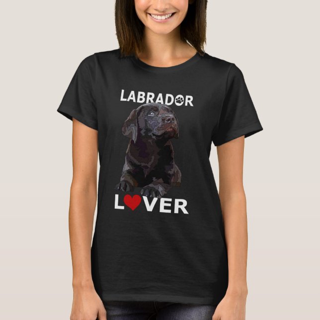 Camiseta Chocolate Lab Lover Brown Lab Dog Labrador Retriev (Frente)