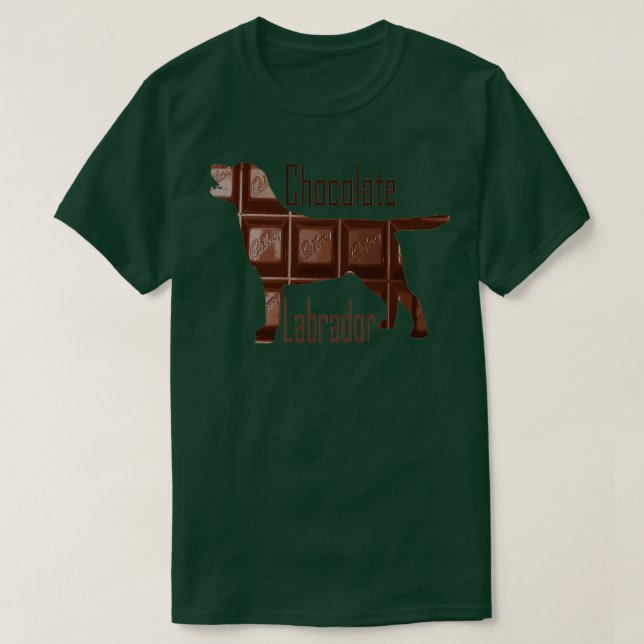 Camiseta Chocolate Labrador  (Frente do Design)