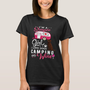Camiseta Chocolate Labrador Cachorro Venriever Dog Dift Lov