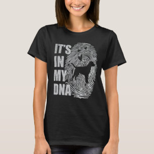 Camiseta Chocolate Labrador DNA Cachorro Mãe Cachorro Pai