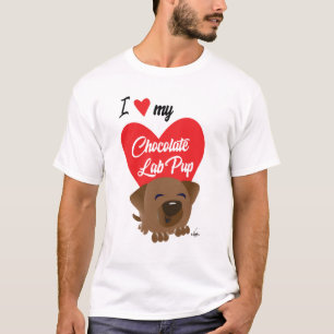 Camiseta Chocolate Labrador Pup T-Shirt