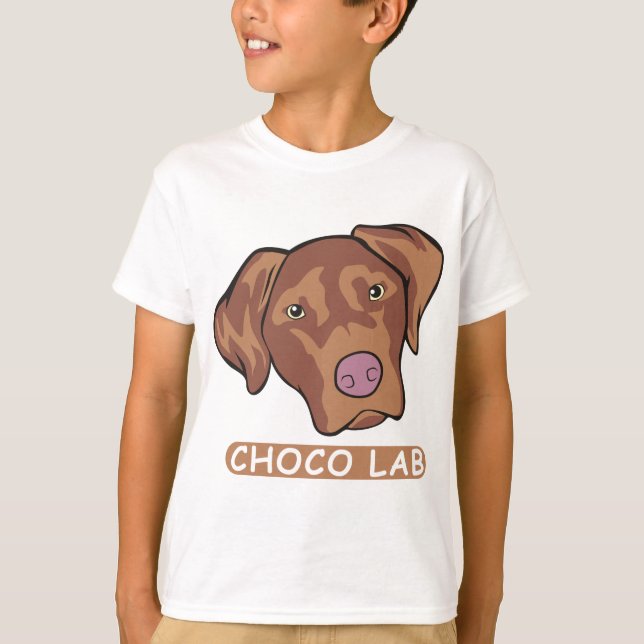 Camiseta Chocolate Labrador Retriever (Frente)