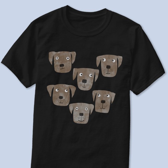 Camiseta Chocolate Labrador Retriever Dog Watercolor (Fun Chocolate Labrador Retriever Dog t-shirt for animal and pet lovers)